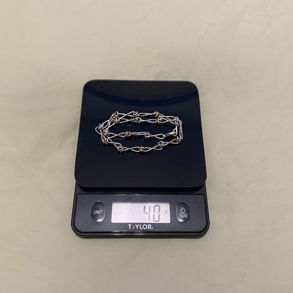 Rare TIFFANY & CO. x Paloma Picasso Silver 18k Infinity X Necklace - Picture 15 of 15